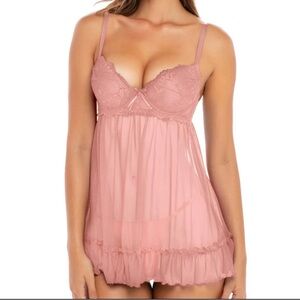 Rene Rofe Push Up Babydoll Top